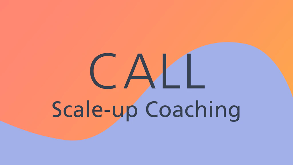 Bando di candidatura per lo Scale-up Coaching