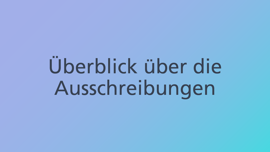 Projektaufrufe im Rahmen der Förderangebote von Innosuisse