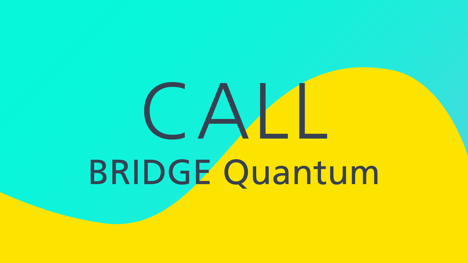 The BRIDGE Quantum Call is being carried out as a thematic call as part of the BRIDGE Discovery funding line.