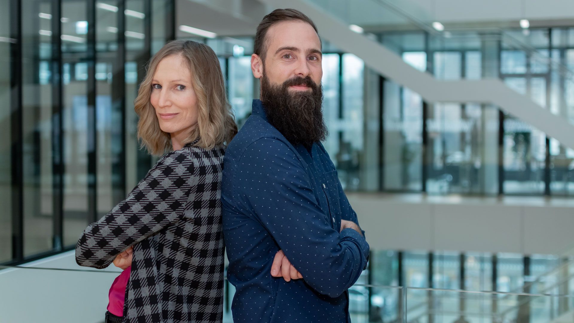 Nina Hobi, Co-CEO und Janick Stucki, Co-CEO von Alveolix.