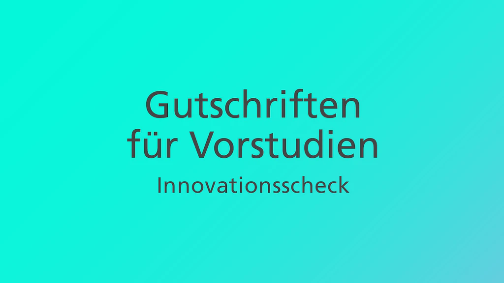 Innosuisse bietet einen Innovationsscheck für die Durchführung einer Vorstudie einer Idee an