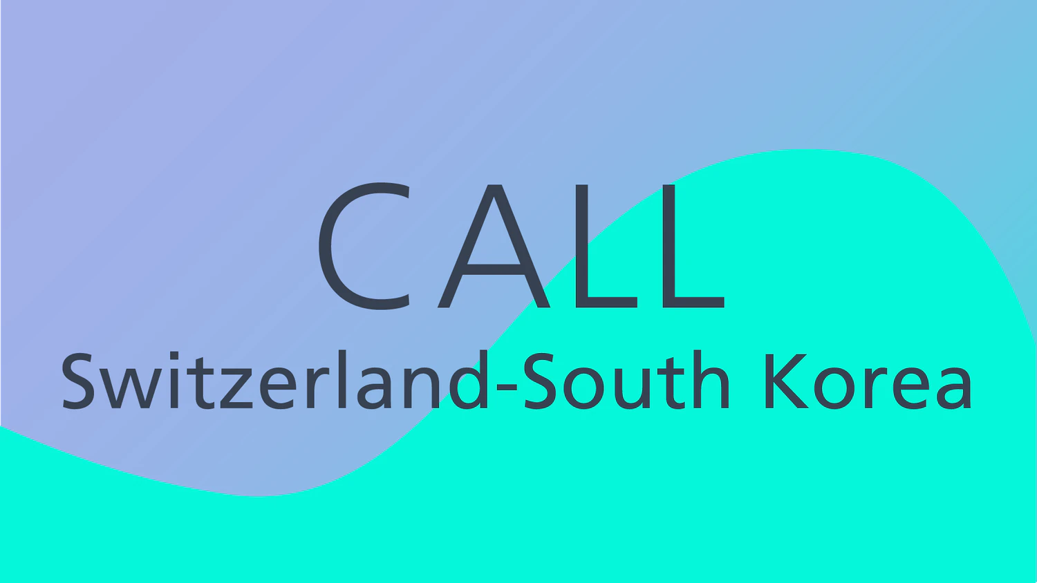 Switzerland-South Korea call for projects