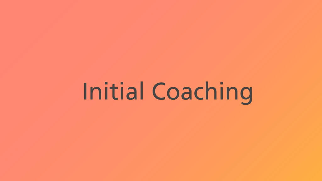 The Initial Coaching support offer is the entry point for Innosuisse Start-up Coaching.