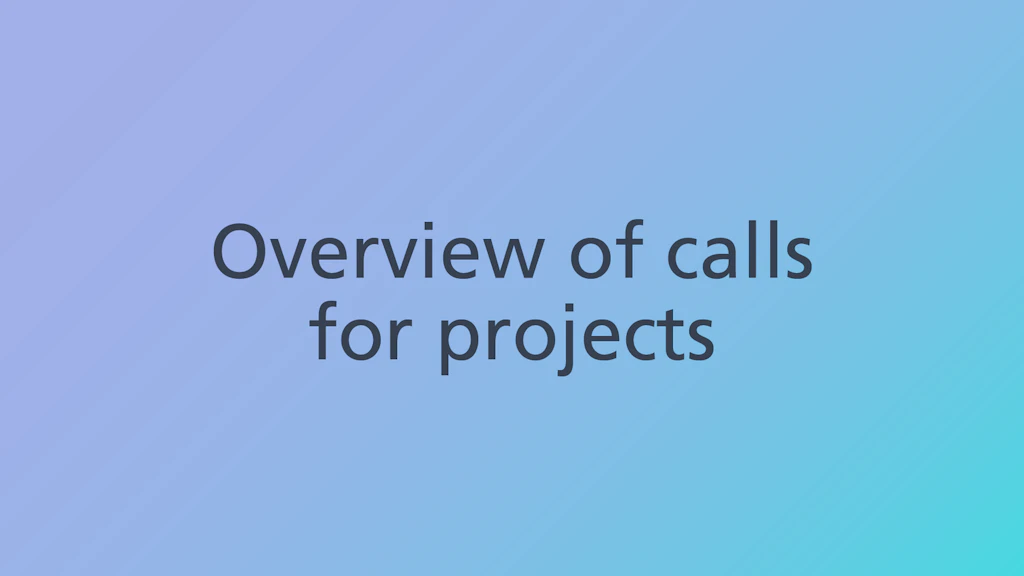 Calls for projects within the framework of Innosuisse's support offers