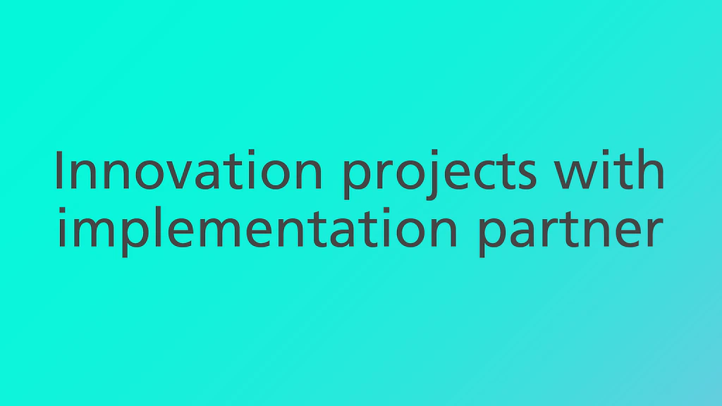 Innosuisse supports innovation projects with implementation partners