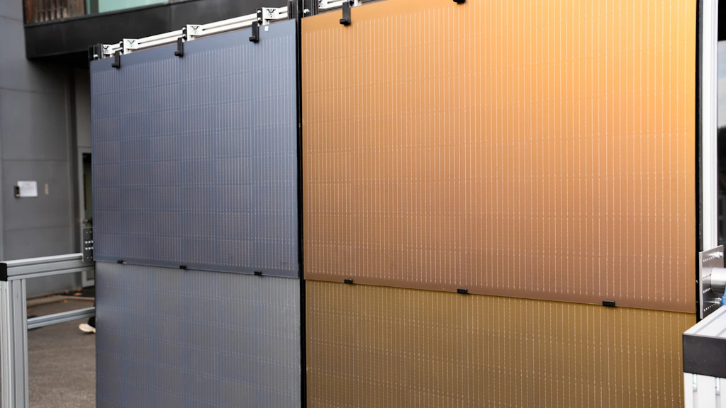 panneaux solaires colorés