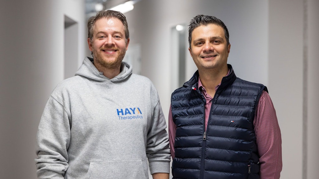 Daniel Blessing, CTO et co-fondateur et Samir Ounzain, CEO et co-fondateur d’HAYA Therapeutics.
