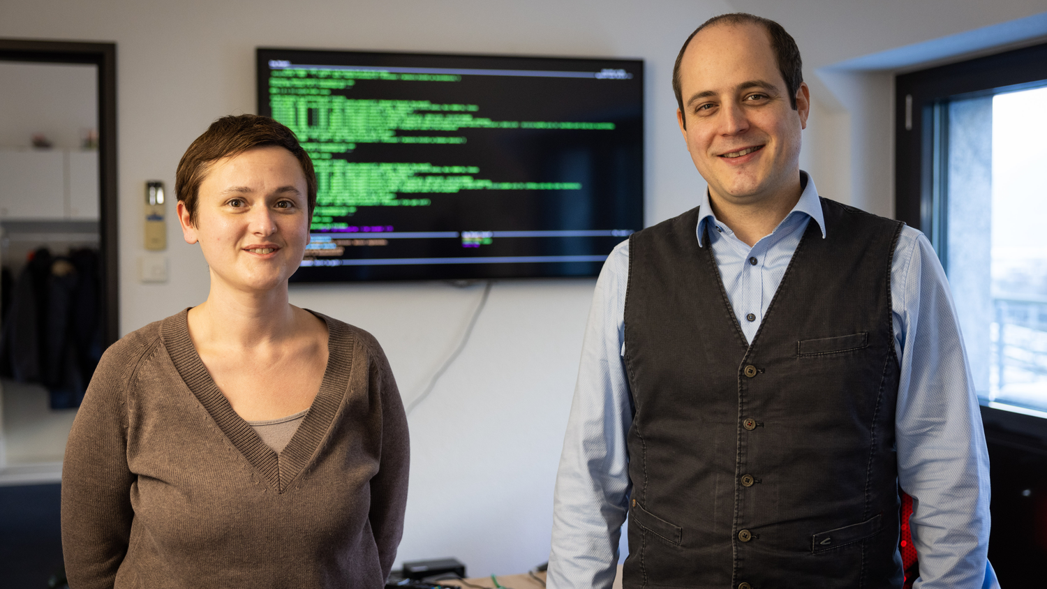 Virginie Holm, linguista informatica e David Imseng, CEO di recapp IT