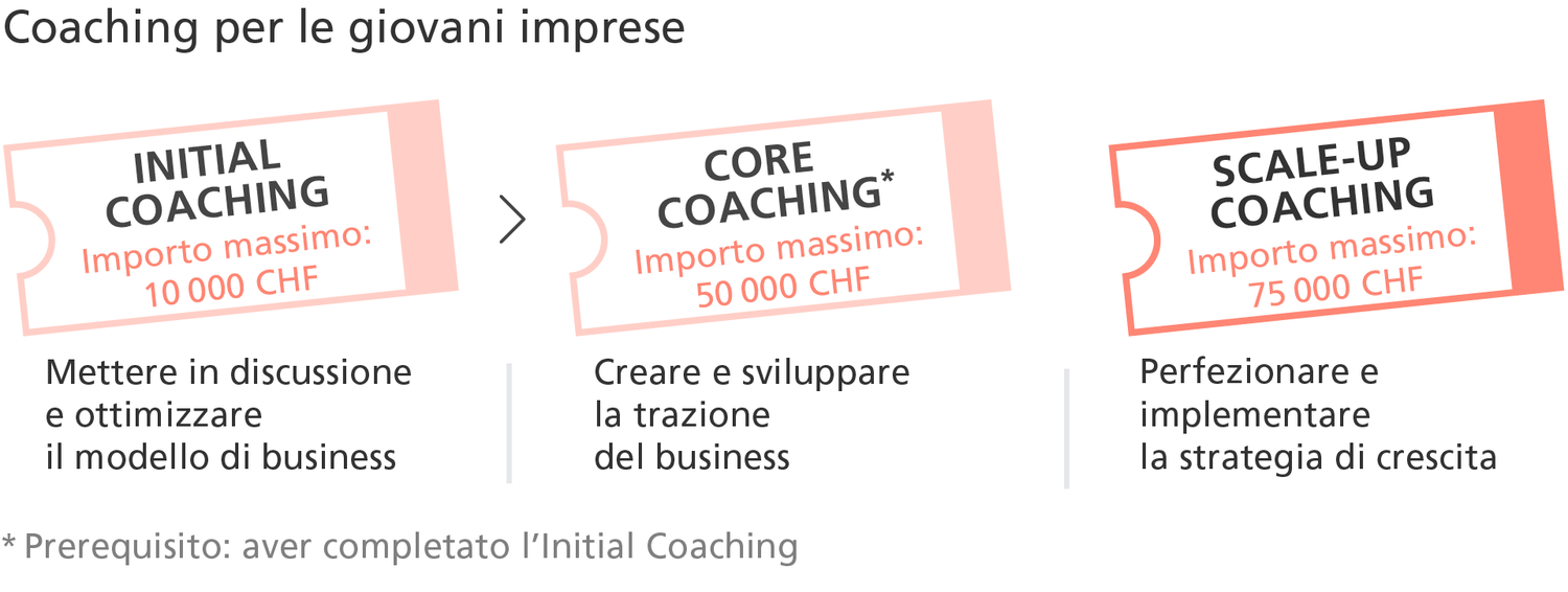 Lo Scale-up Coaching aiuta le giovani imprese a perfezionare e implementare la loro strategia di crescita.