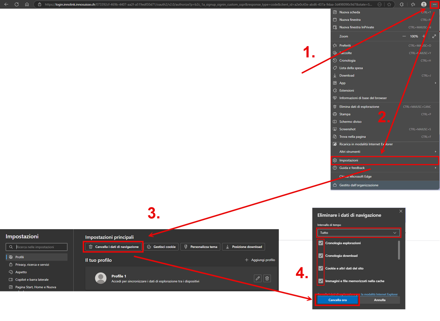 Questo problema è legato ai file Internet temporanei o ai cookie memorizzati nel tuo browser.